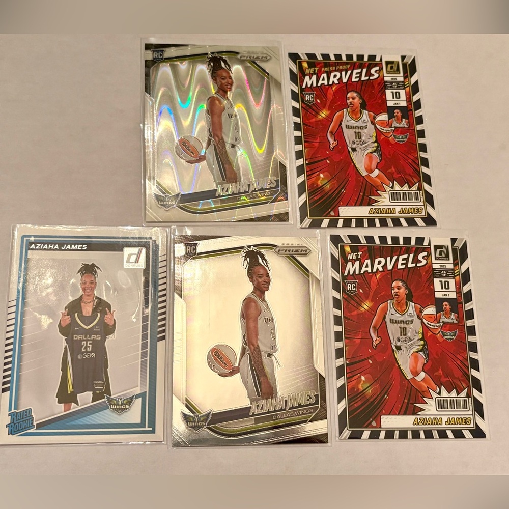 Aziaha James Basketball Cards Dallas Wings